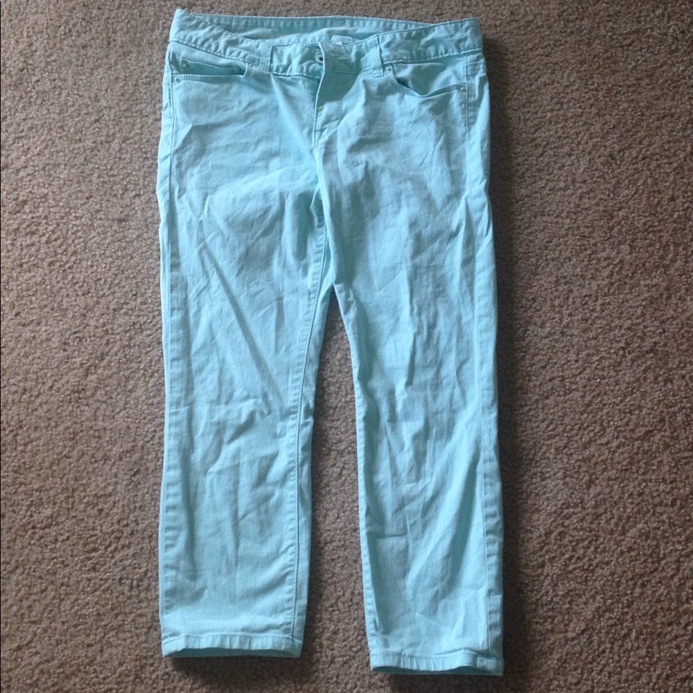 Ann Taylor Loft Turquoise Capris